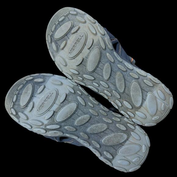 Merrell Water Sandals Hydro 2 Kids Sz 2 M Navy Closed Toe Hiking Outdoor Shoes - Picture 8 of 10